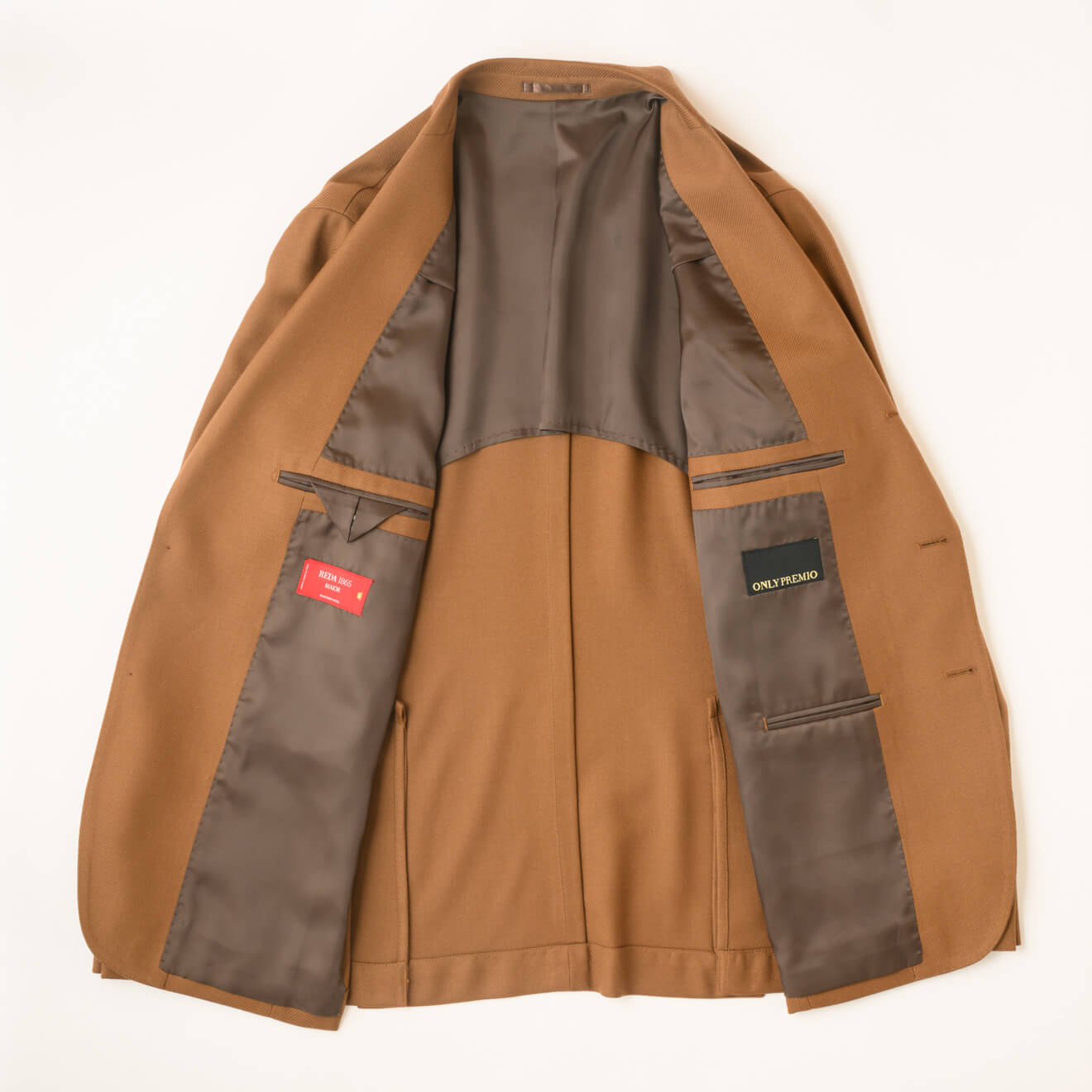 伊レダ社 ウールカシミヤジャケット ベージュ無地 | ONLY ONLINE STORE