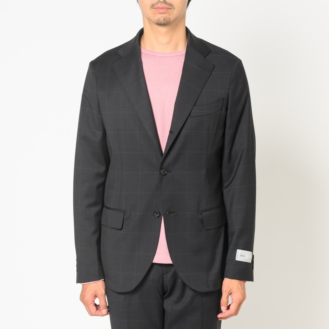 伊レダ社 フレクソ セットアップジャケット ブラックチェック | ONLY