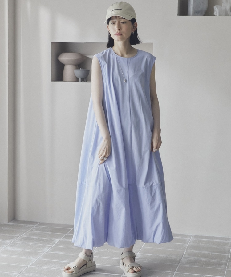 ノースリバルーンワンピース(F CHARCOAL GRAY): ワンピース｜PMbox P&M