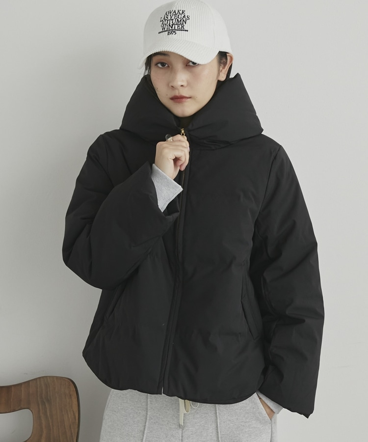 Mサイズ追加】シームレスボリュームカラーダウン(F CHARCOAL GRAY