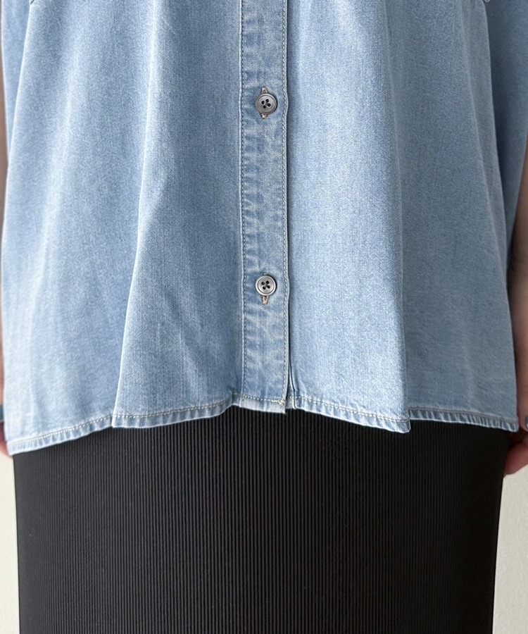 ソフトデニムフレンチシャツ(38 SAX): トップス｜PMbox P&M OFFICIAL