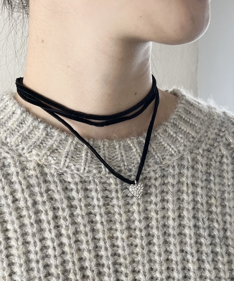 ラズベリーハートコードチョーカー(F GOLD): アクセサリ｜PMbox P&M