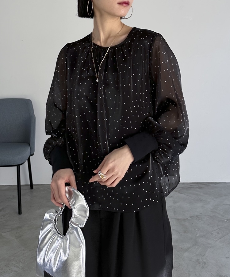 シアードットブラウス(38 BLACK): トップス｜PMbox P&M OFFICIAL