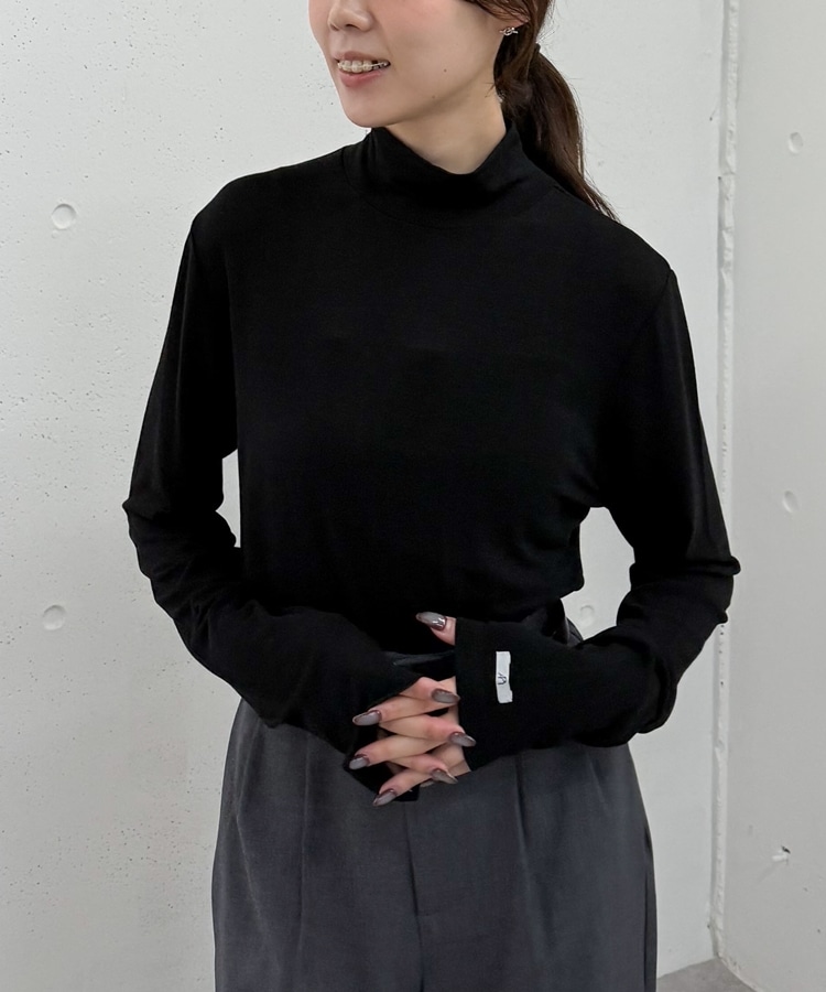 シアー天竺ハイネック TOPS(M OFF WHITE): トップス｜PMbox P&M