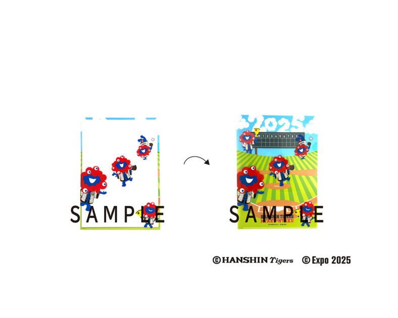 阪神タイガース ミャクミャク コラボレーション クリアファイル