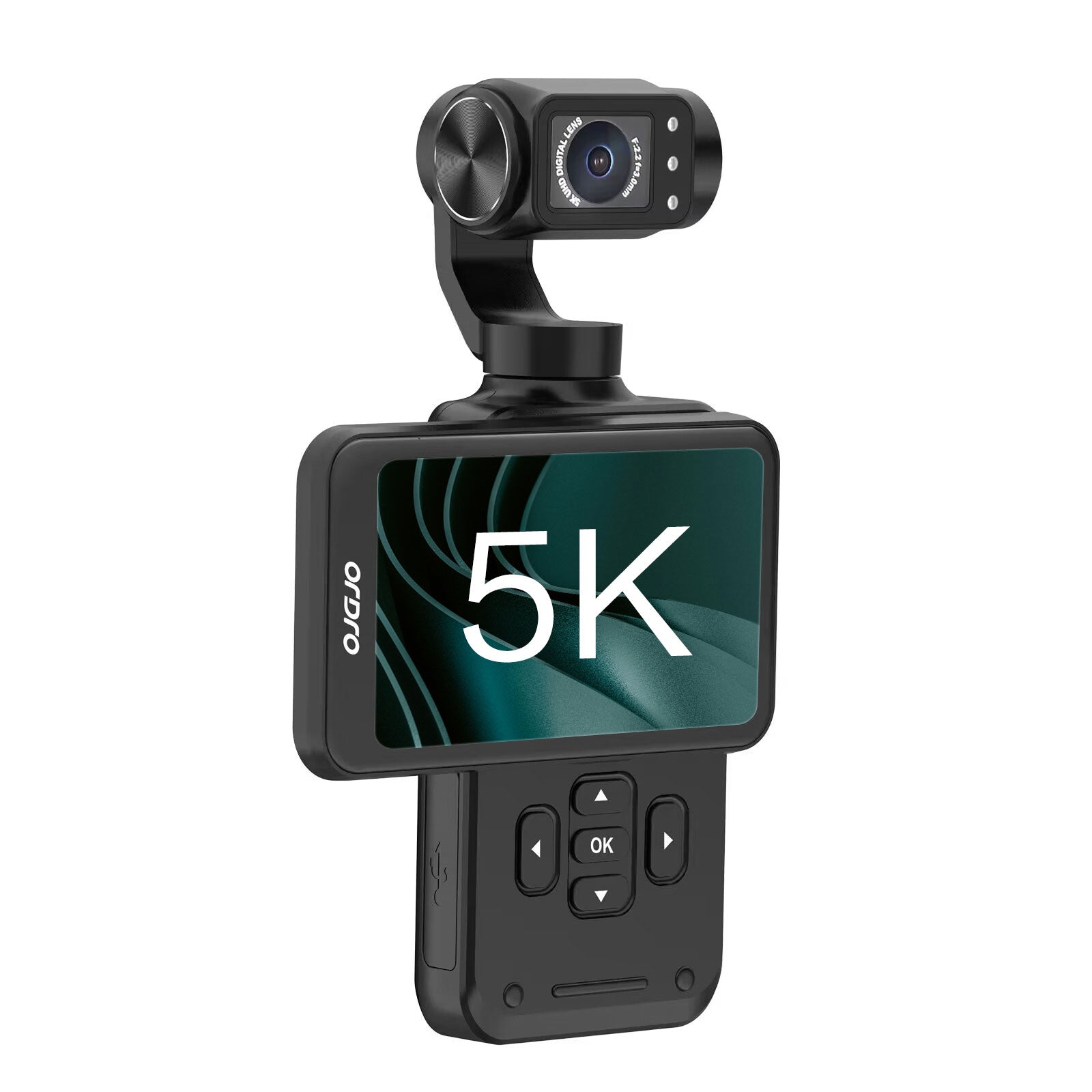 ORDRO M5 Pocket Gimbal Camera – 5K Stabilized Vlog Camera with