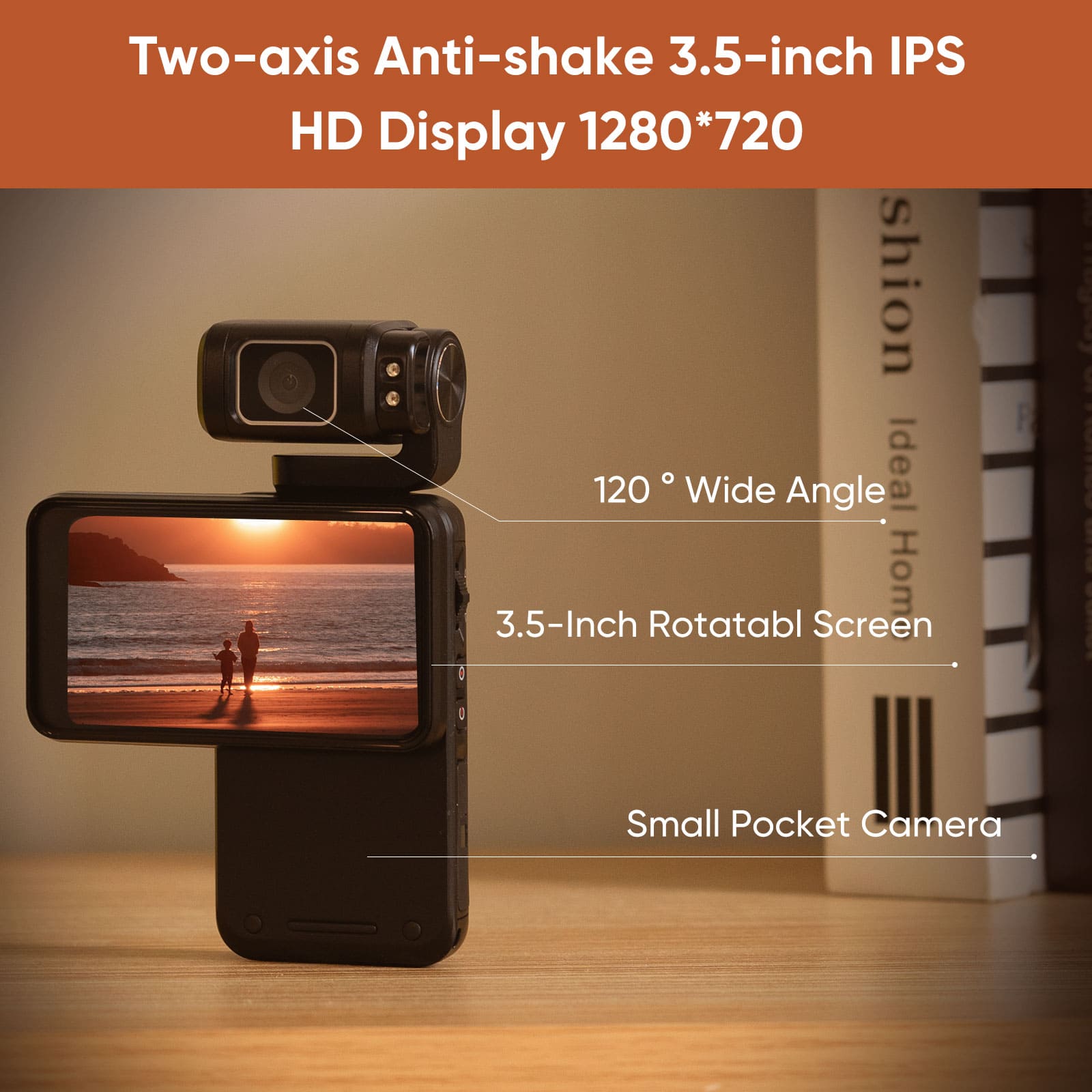 ORDRO M3 5K パームコーダー 大容量バッテリー IR ナイトビジョン付き