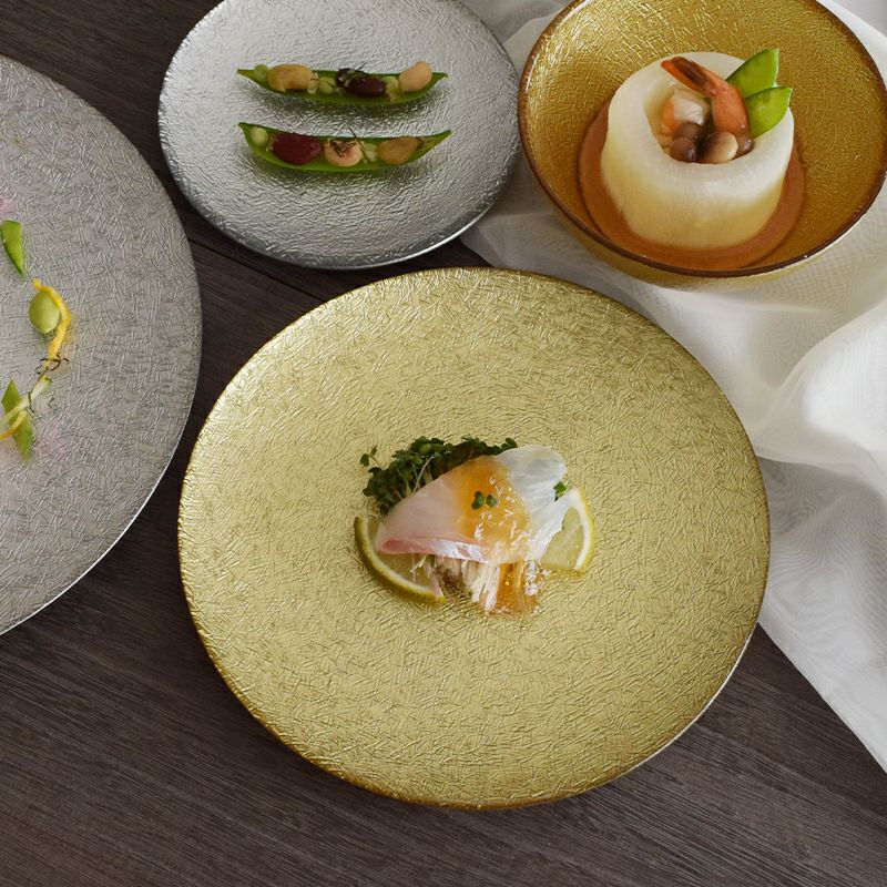 MIYABI プレート M ゴールド｜和食器通販｜織部 Online Store【公式】