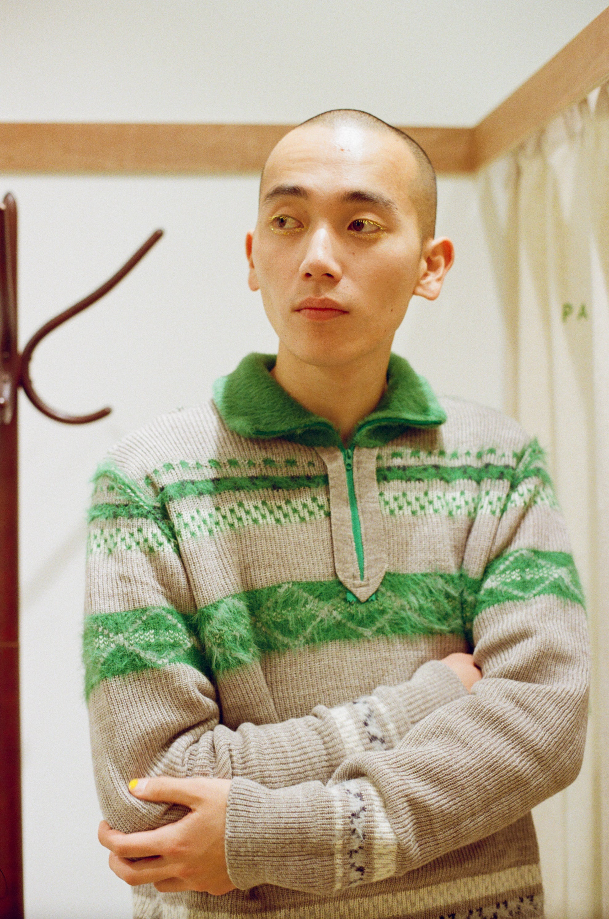 食卓のノルディックハーフジップニット – pamm.officialstore