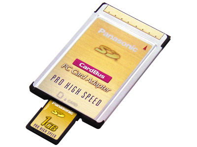 詳細情報 SDメモリーカード用 CardBus PCカードアダプター