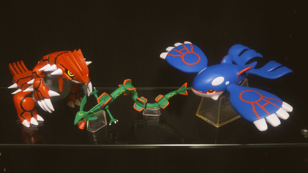 1/40グラードン完成しました。 モデル自作、3Dプリンター出力して塗装