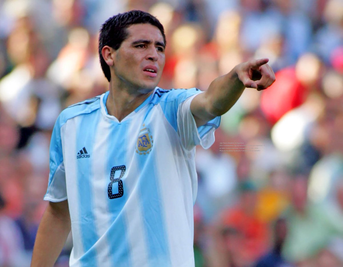 Juan Román Riquelme 8(Argentina) FIFA Confederation Cup