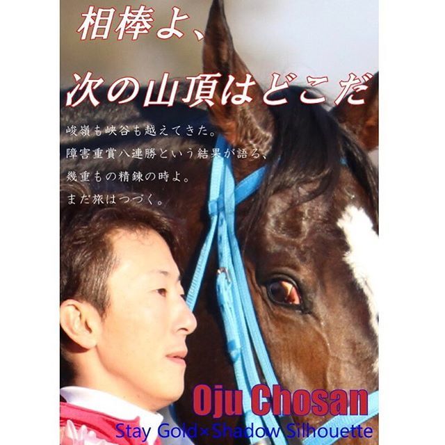 オジュウチョウサン、ヒーロー列伝ポスター製作決定記念✨ 早く体調