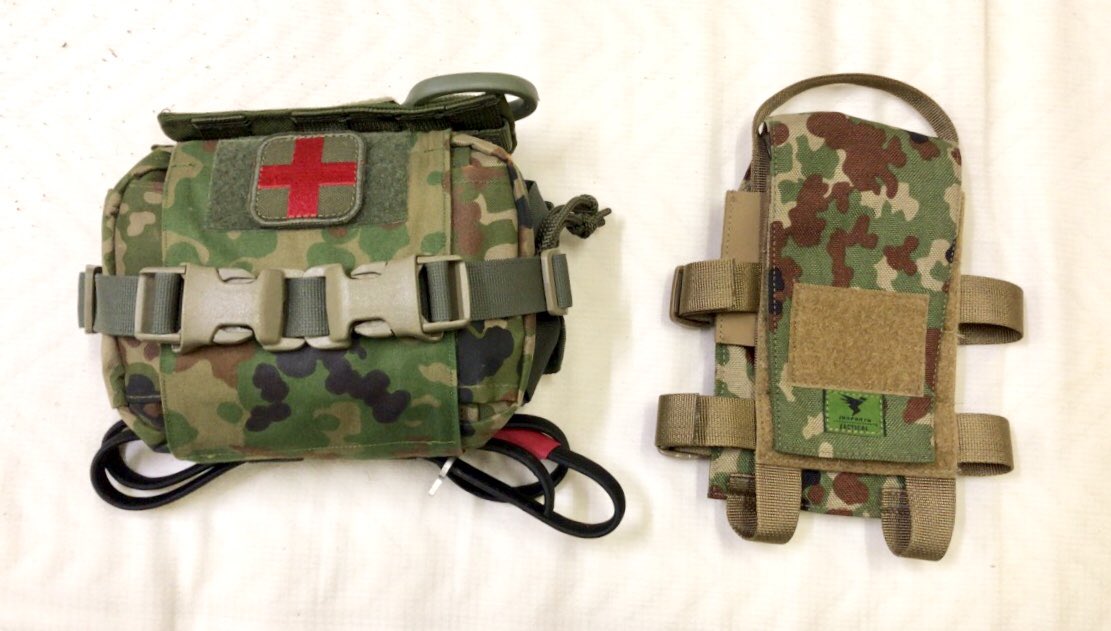 こちらの製品は、陸上自衛隊に配備されているメディカルポーチ・個人