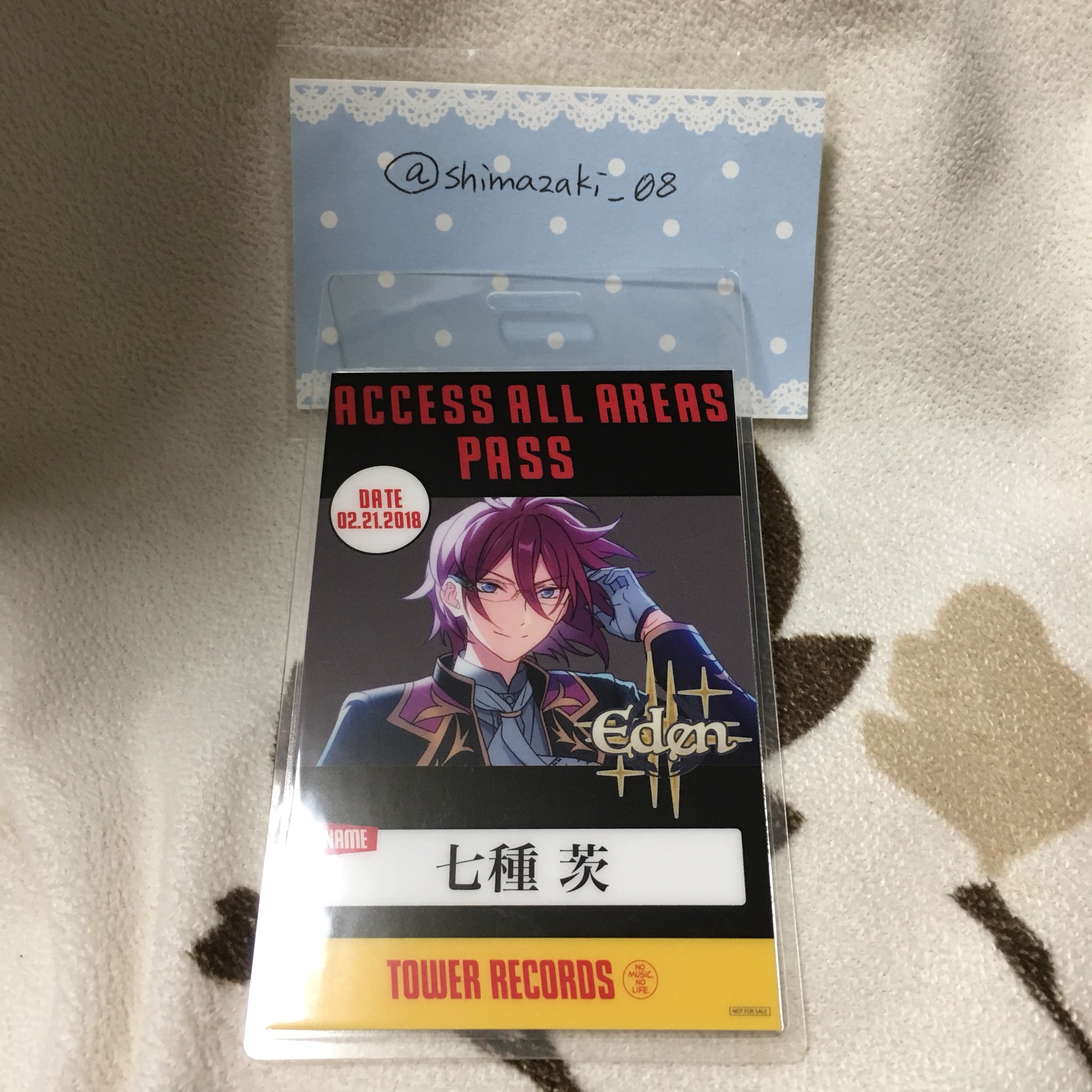 あんさんぶるスターズ Eden 七種茨 タワレコ バックステージパス風