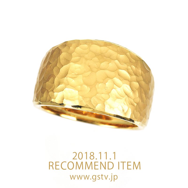 GSTV 11/1 RECOMMEND ITEM✨ K18YG ゴールドリング ミリオリーニ 幅