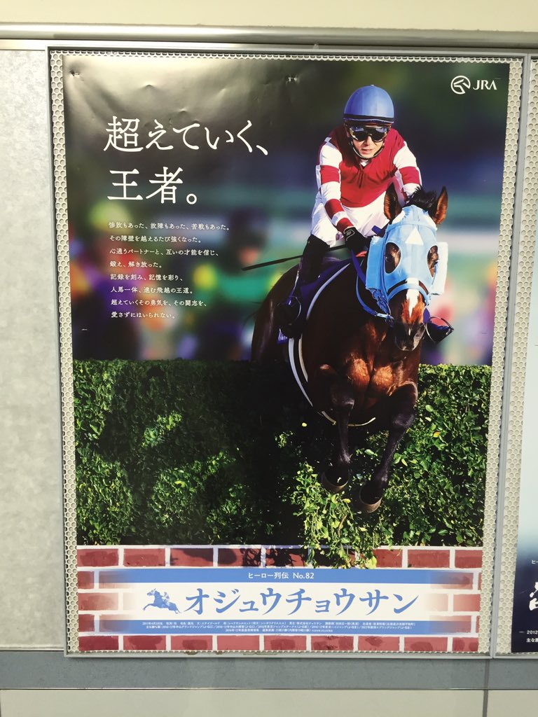 オジュウチョウサンのヒーロー列伝ポスターきたー！✨ 年度代表馬と