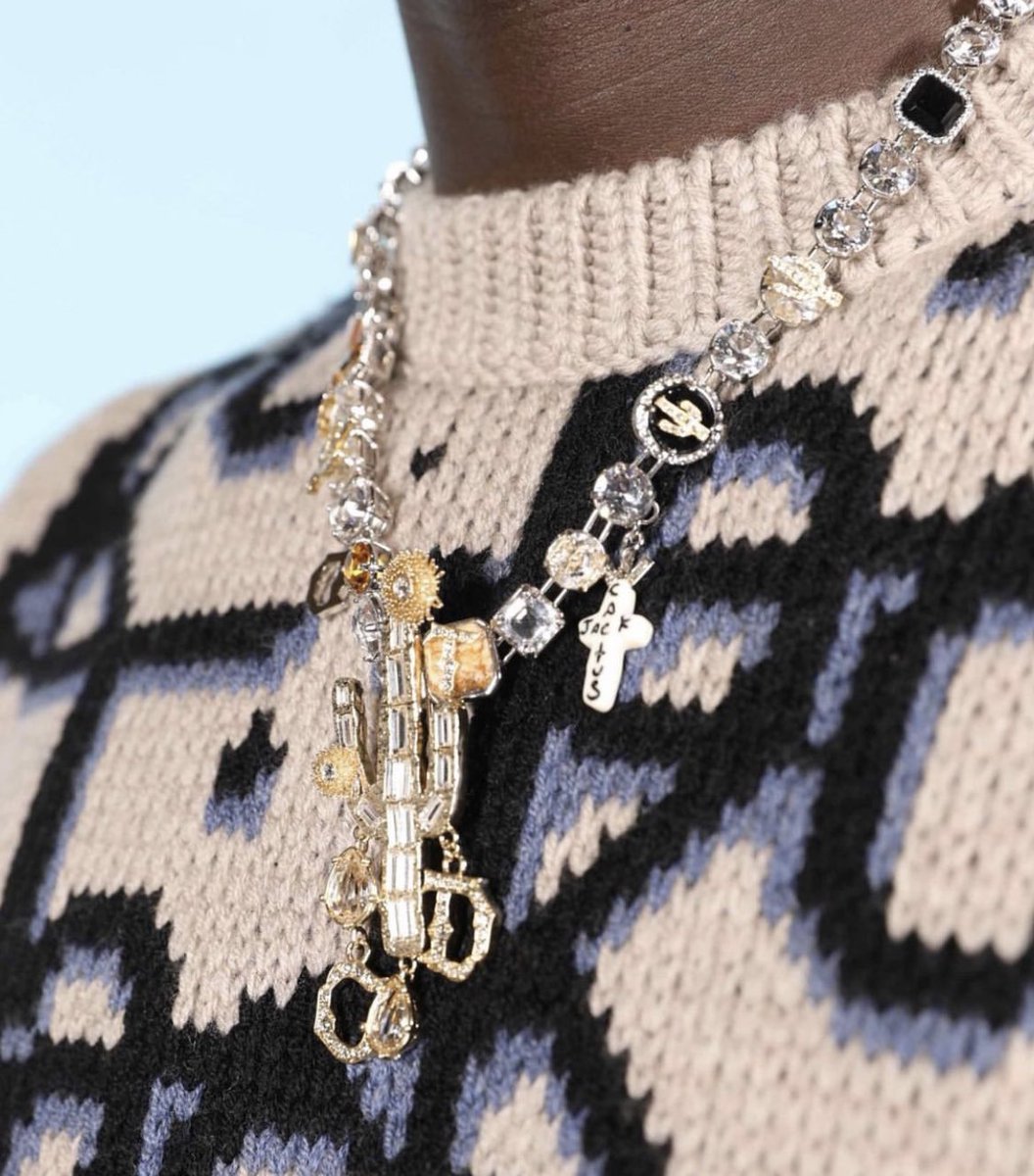 Jewelry from the Dior x Travis Scott collection 🌵🤎💚 #CactusJackDior