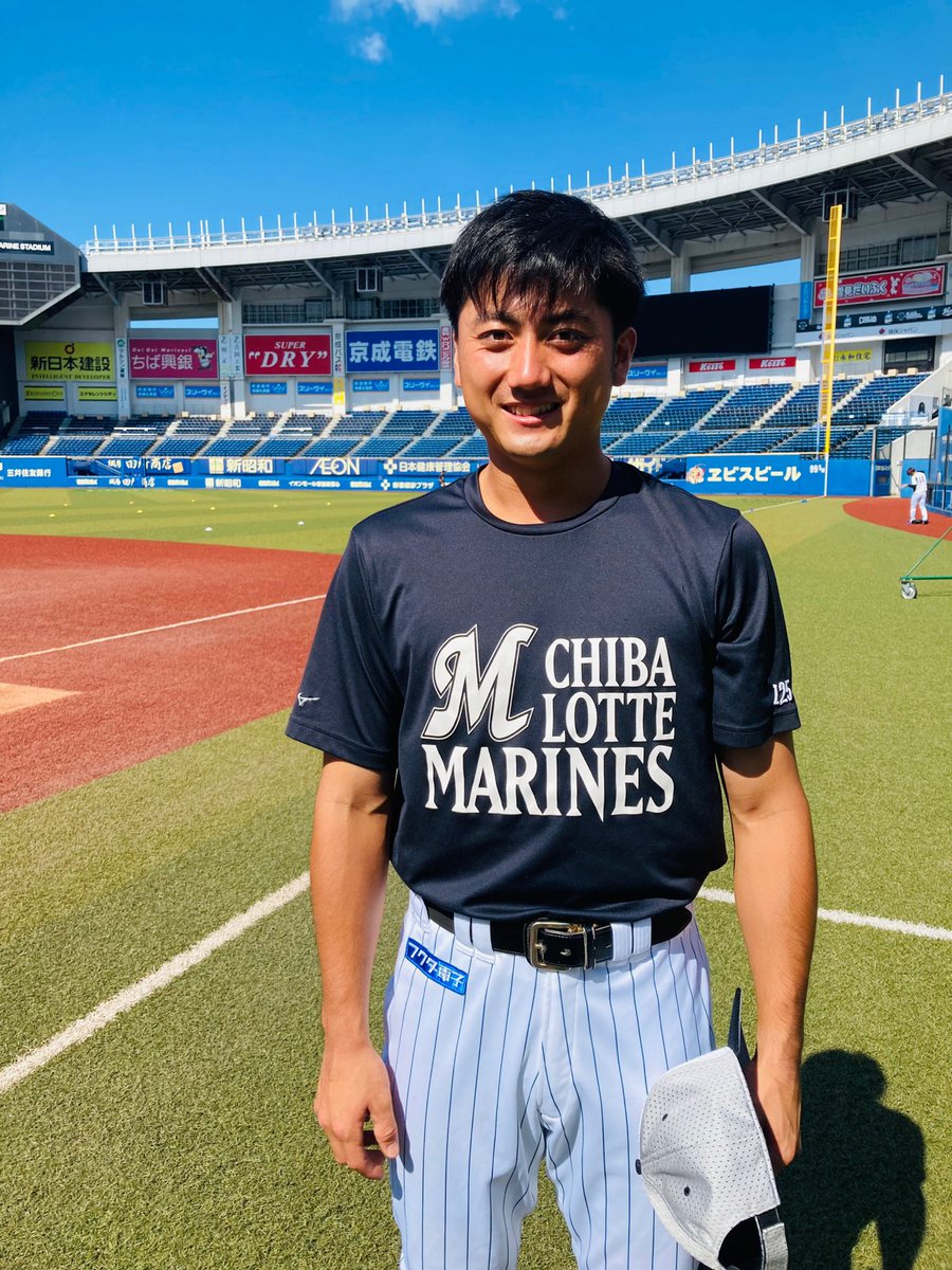 本日一軍練習に合流した #植田将太 選手！この後みんなの前で挨拶を