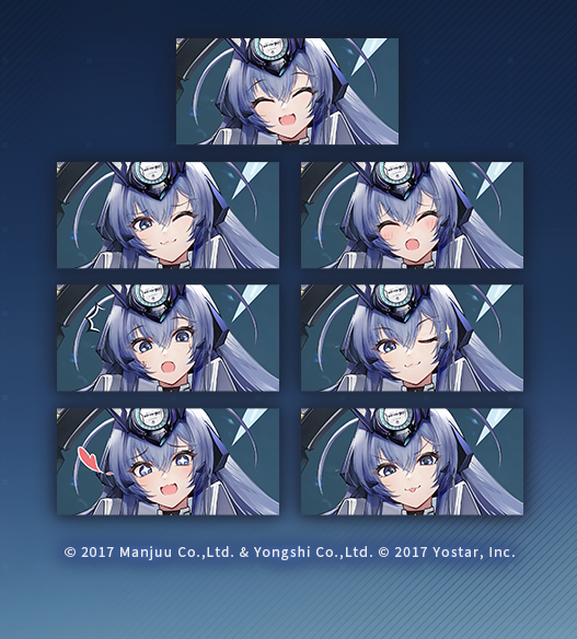 UR戦艦「ニュージャージー」、 大きいサイズのイラストと表情差分は