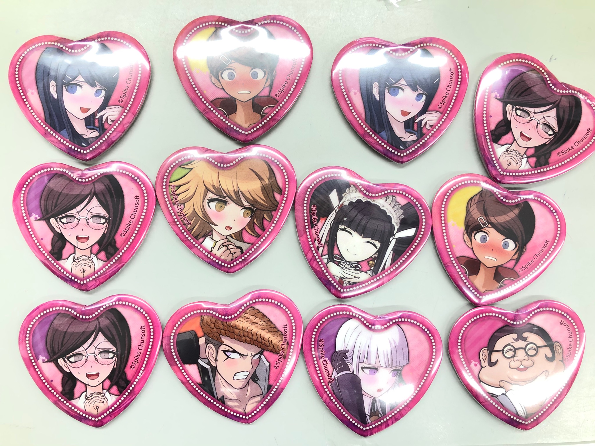 スーパーダンガンロンパ 2 日向創 照れ顔ハート缶バッジ