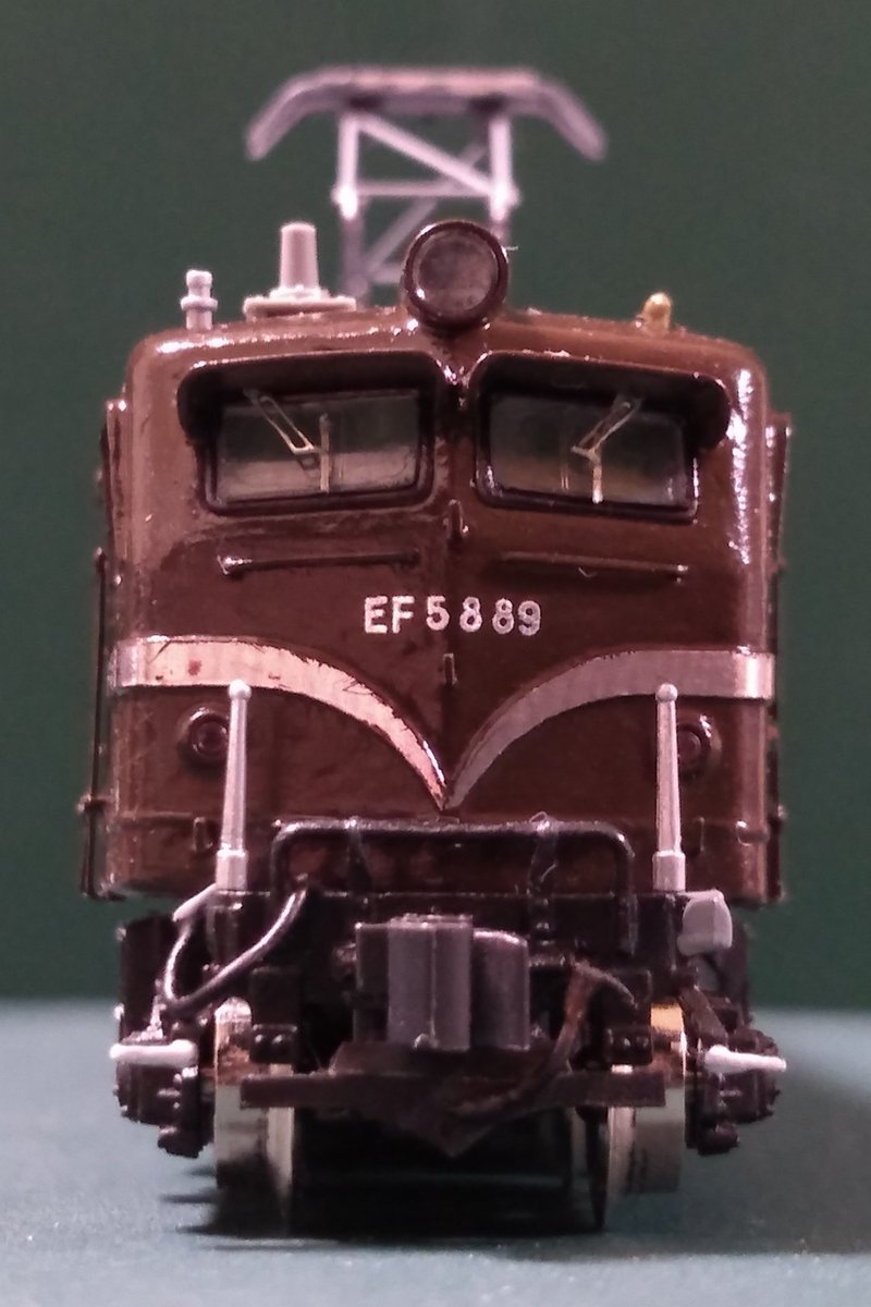 完成報告 EF58 89[田] モニター屋根が銀になった90年代の仕様です 屋根