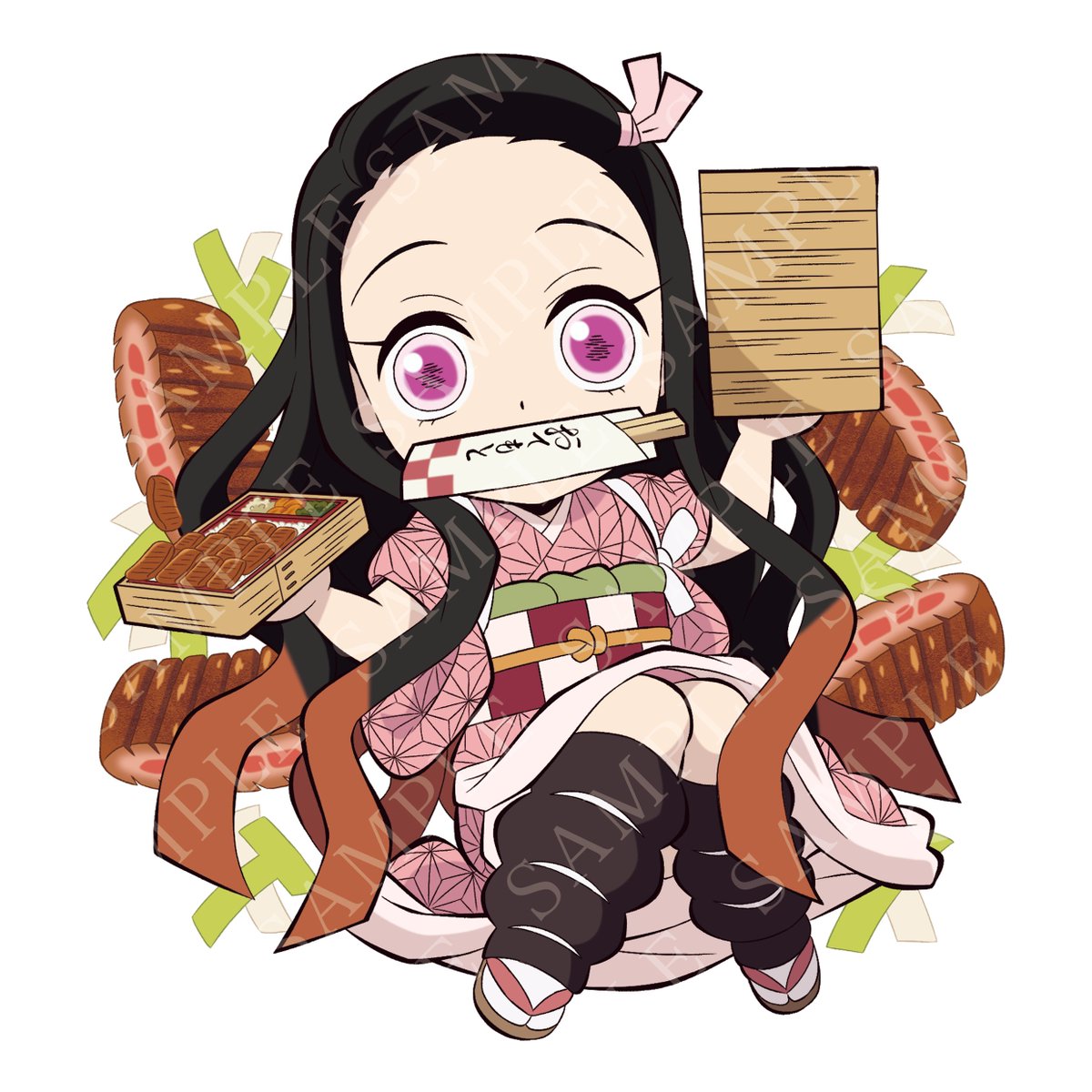 竈門禰豆子 スタンディPOP原画版 ダイニング　書き下ろしイラスト 鬼滅の刃