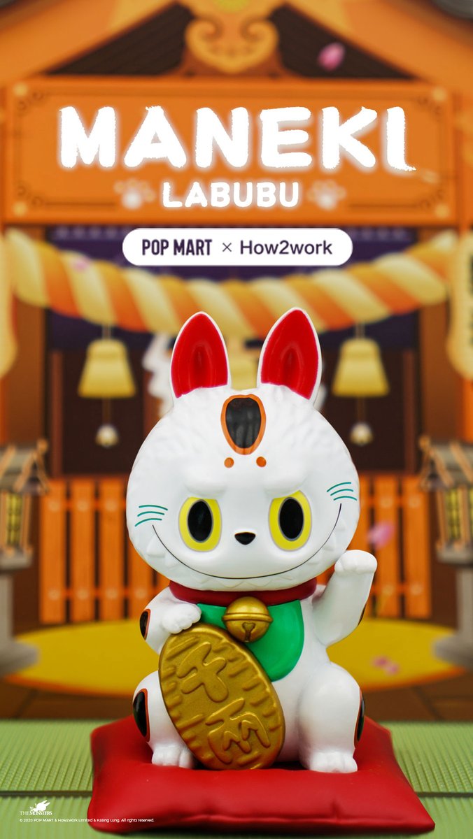 重要なお知らせ】 LABUBU 招き猫 【日本限定商品】 公式ECにて再入荷の
