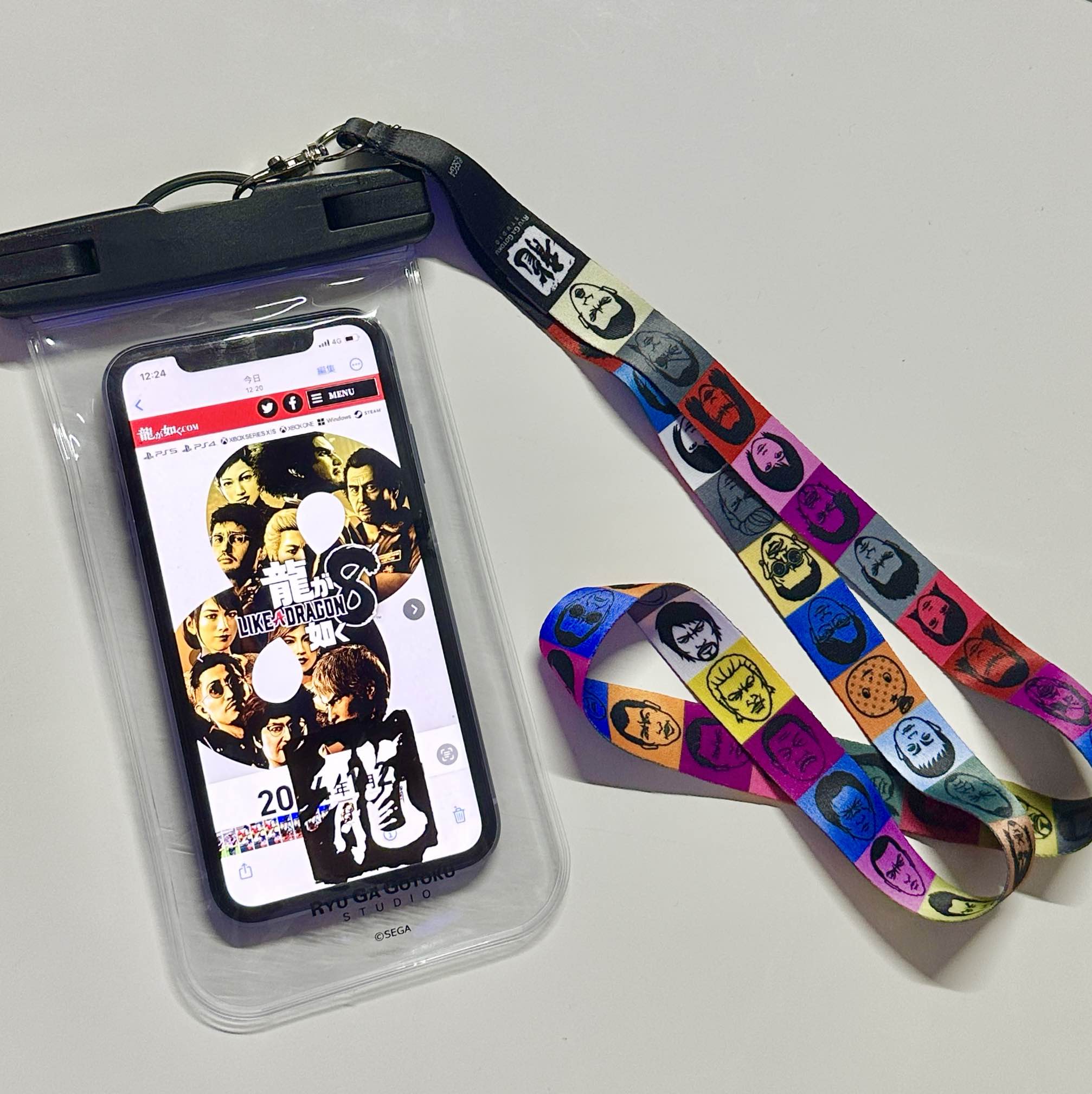 龍が如く8 龍が如く7 外伝 非売 スマホ ケース ストラップ TGS2023 龍