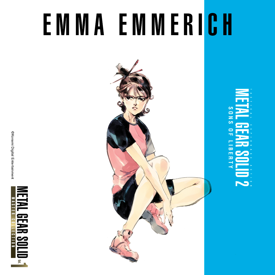 MGS2 キャラ紹介 エマ・エメリッヒ オタコンの妹で、彼には「EE」と