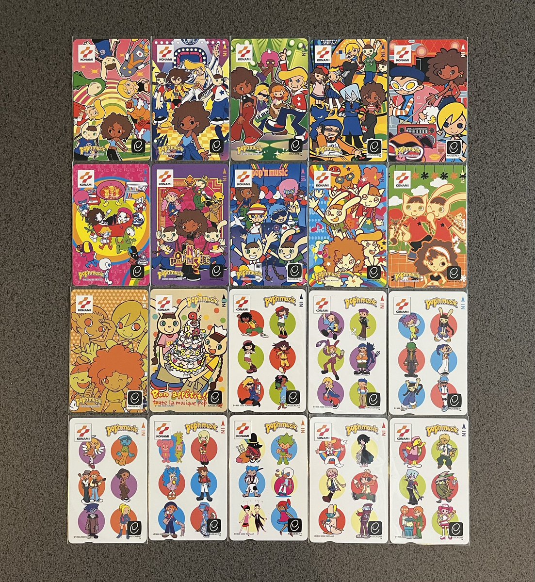 pop'n music 9 エントリーカード 20種 各バージョンのフロントドア用