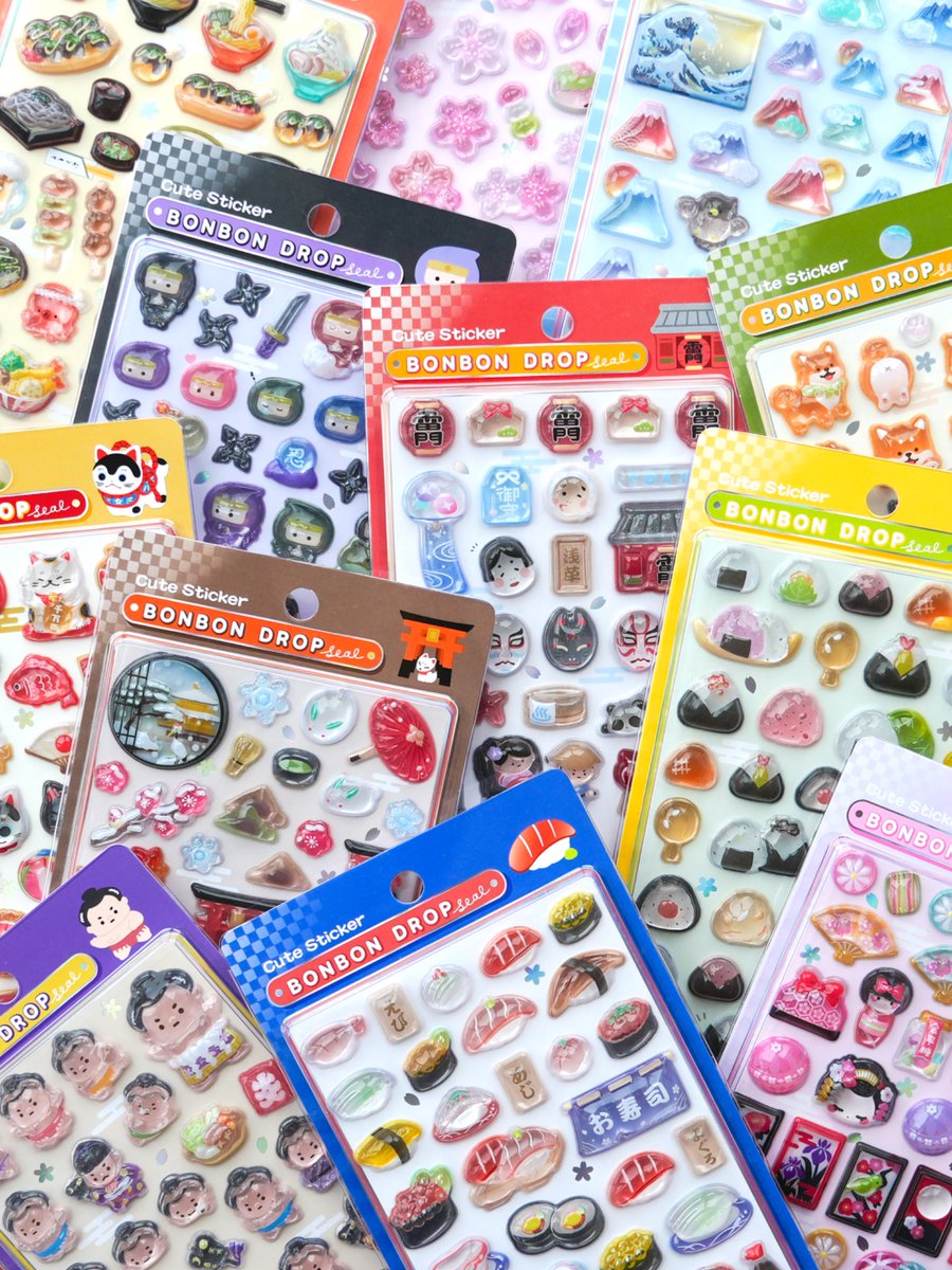 🎀 お知らせ 🎀 品切れ中の 「ボンボンドロップシール 和柄」が再入荷