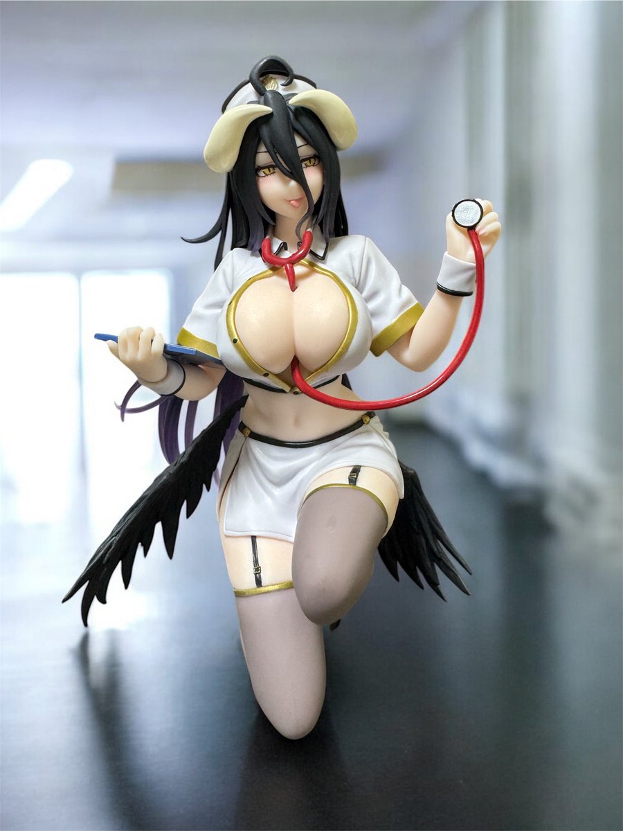 オーバーロード Desktop Cute フィギュア アルベド～ナースver.～ 開封