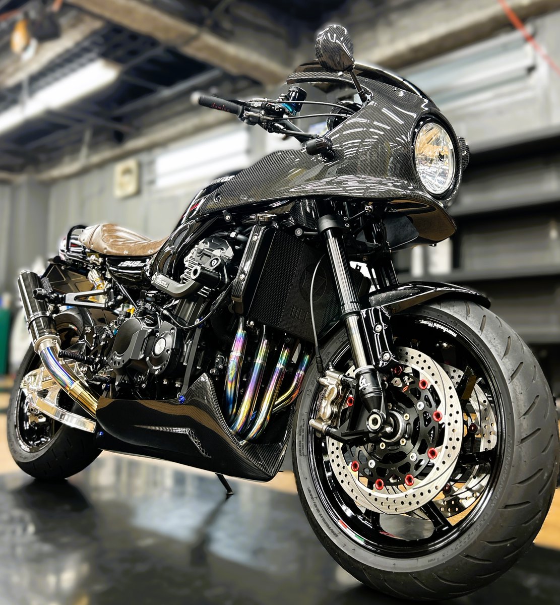 川崎店PIT】Today's Z900RS OVER SWINGARM & AmericanDream CowlKit