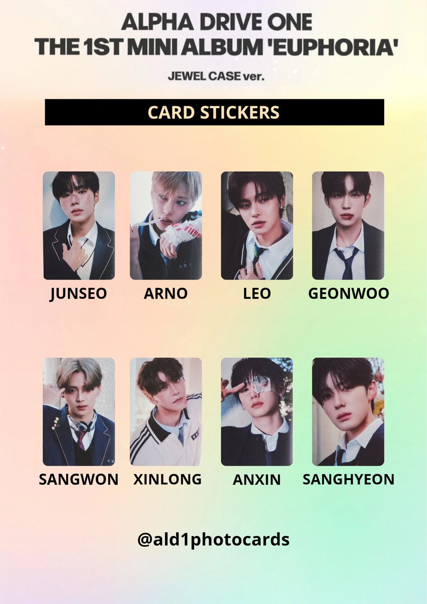 ALD1 EUPHORIA jewel case 80枚 CD 本体 新品未開封 ALPHA DRIVE ONE