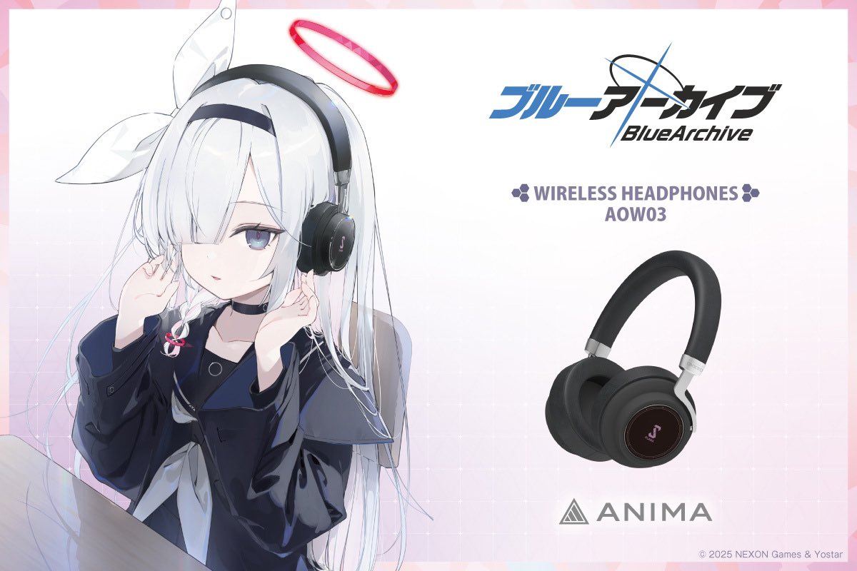ブルーアーカイブ 』プラナver. ボイス搭載コラボワイヤレスヘッドホン