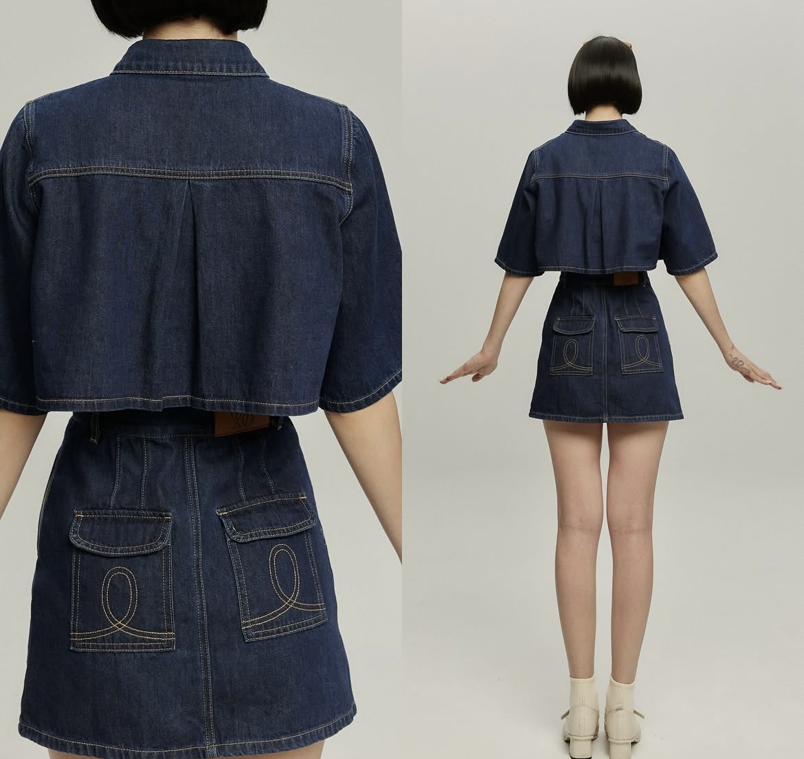 6月28日(土)新作販売開始 《動物の形をしたクッキー》Top,Skirt / Navy