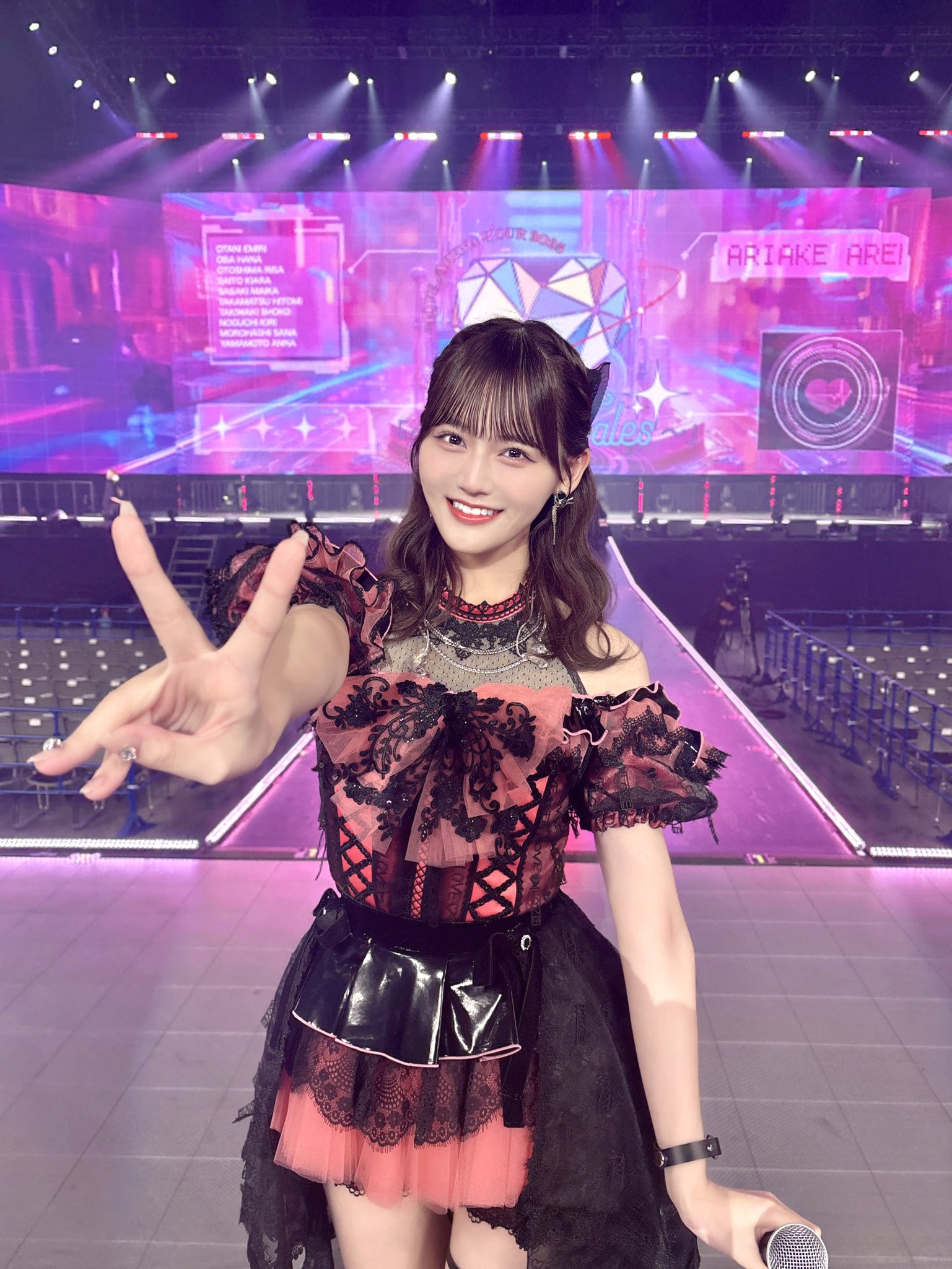 イコラブ 髙松瞳 黒衣装 生写真 直筆 アリーナツアー2025 イコラブ 髙松瞳