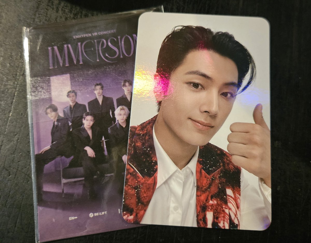 ENHYPEN 交換 VR CONCERT : IMMERSION VRコンサート 入場特典 トレカ