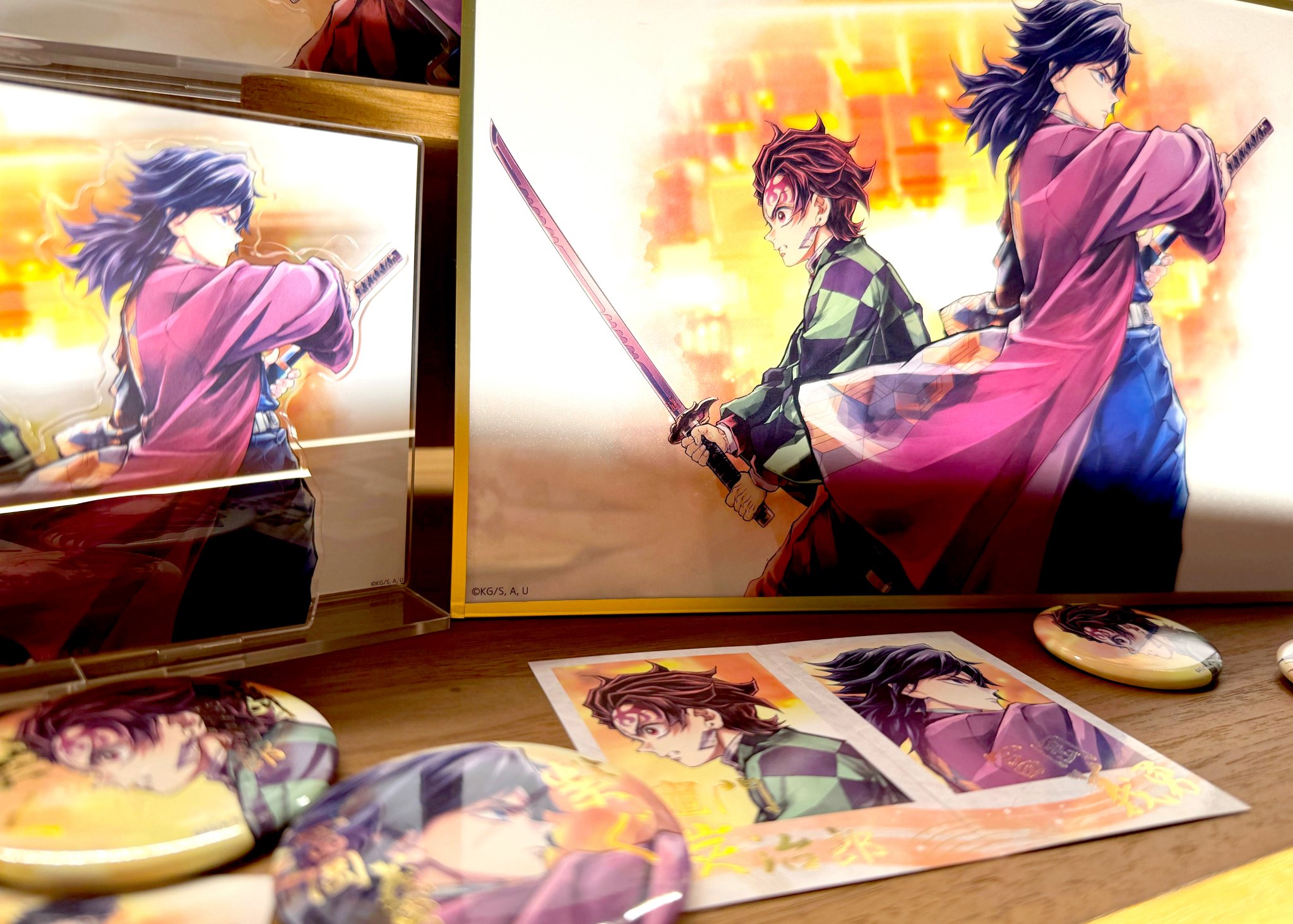 c107 鬼滅の刃 コミケ107 webshop 竈門炭治郎 B賞 アクリル色紙 c107