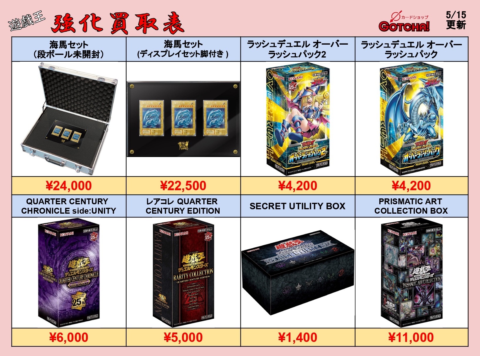 2セット 海馬セット ANNIVERSARY ULTIMATE KAIBA 中身未開封 遊戯王