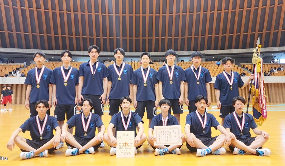 高校総体男子バレーボール競技 静岡県大会で優勝することができました