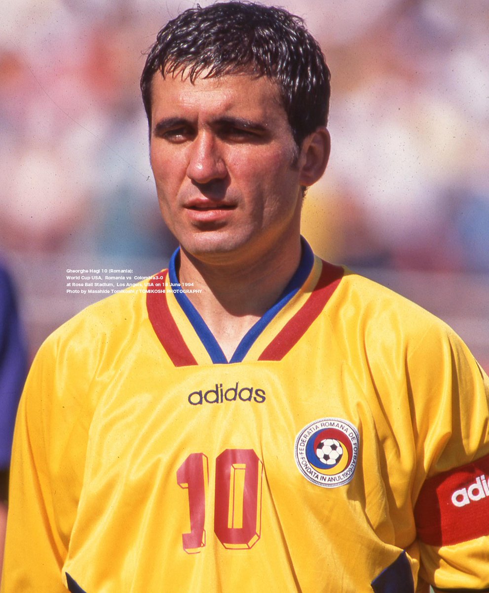 Gheorghe Hagi 10 (Romania) World Cup USA1994, Romania vs Colombia3