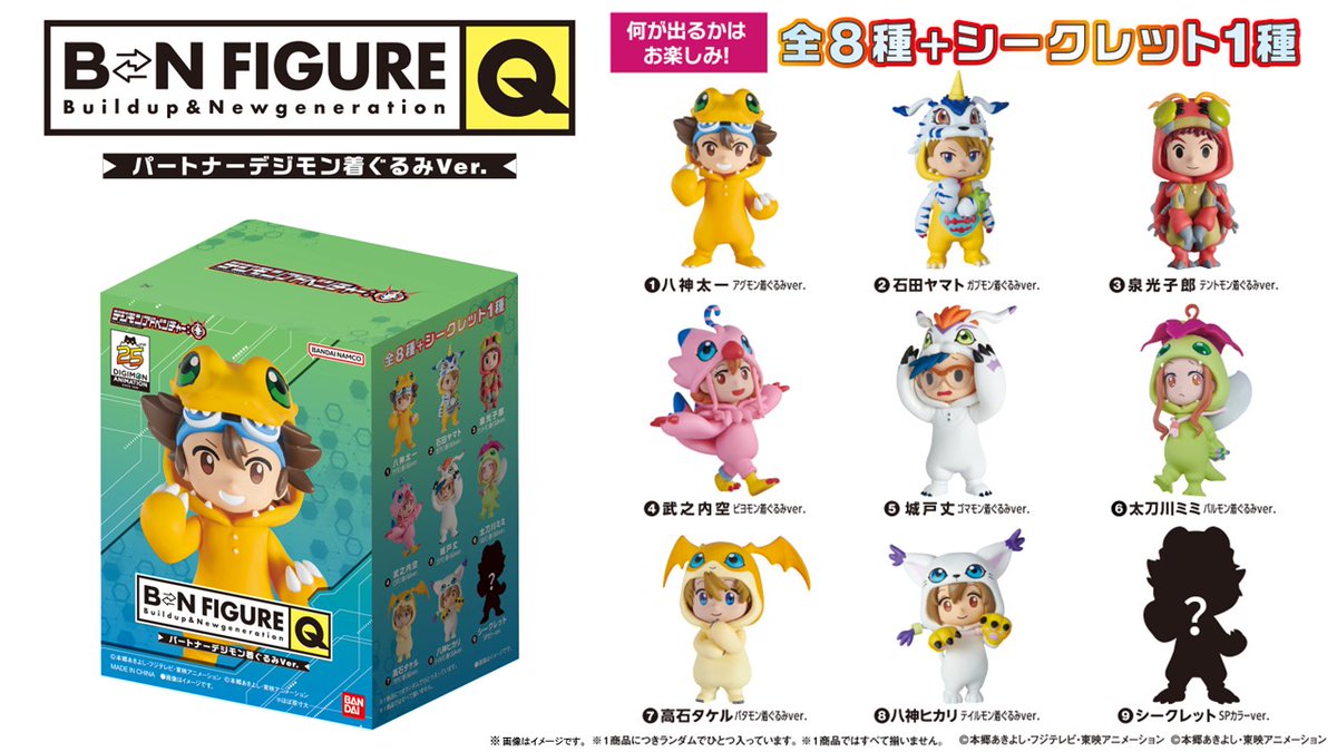 デジモンアドベンチャー：BN FIGURE Q パートナーデジモン着ぐるみVer
