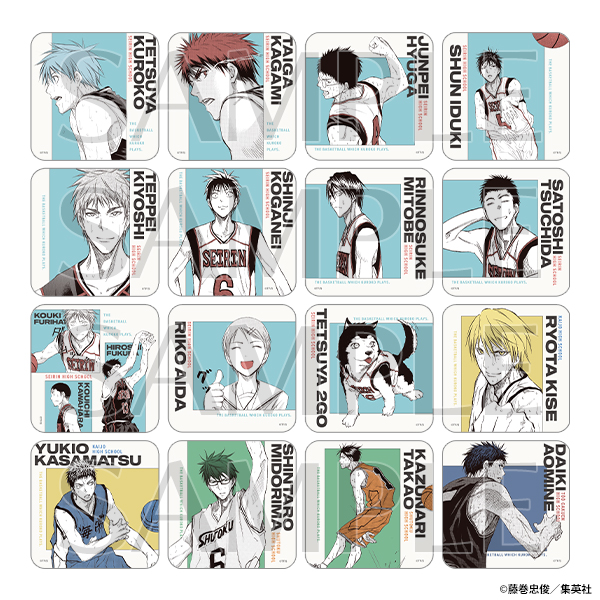 黒バス展🏀グッズ情報／ □アートコースター（全45種／ランダム5種入り