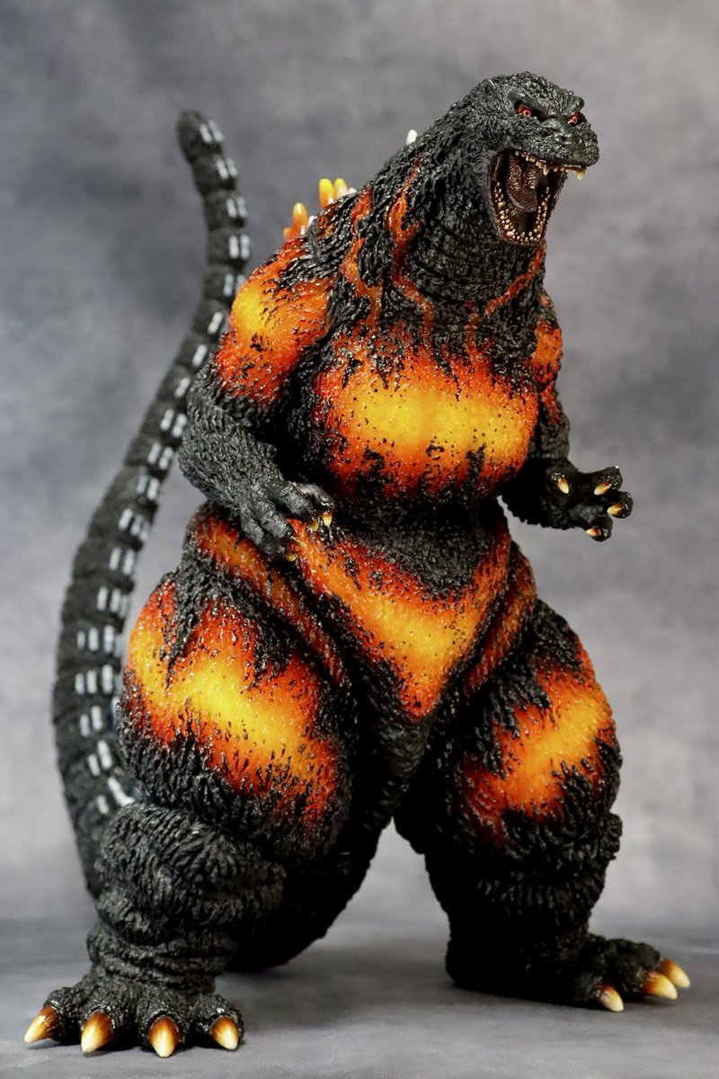 STUDIO24 ゴジラ1995 ソフビキット」(原型/しぃたさん)完成。 クリア