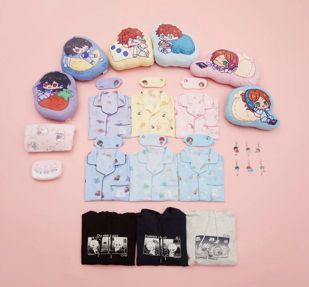あんスタ x spao 海外 アイマスク/パジャマ/アクキー/クッション