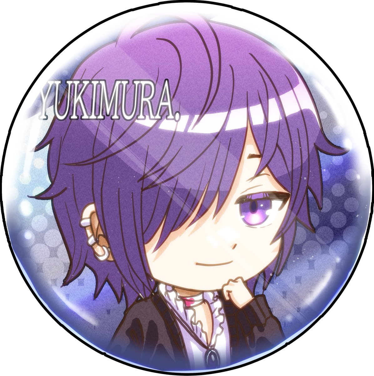 ゆきむら。 アクリルキーホルダー 缶バッジラバーバンド 年賀状 ゆき