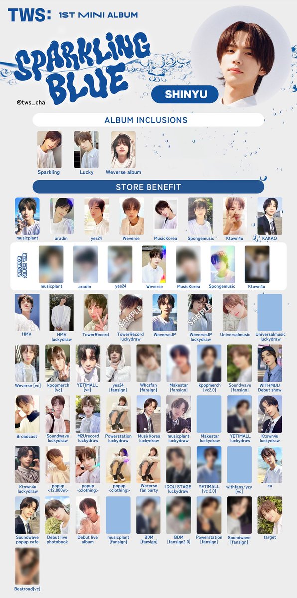 2/7 シニュ トレカ一覧 更新🆙 自分用に作ってるのでシニュだけ