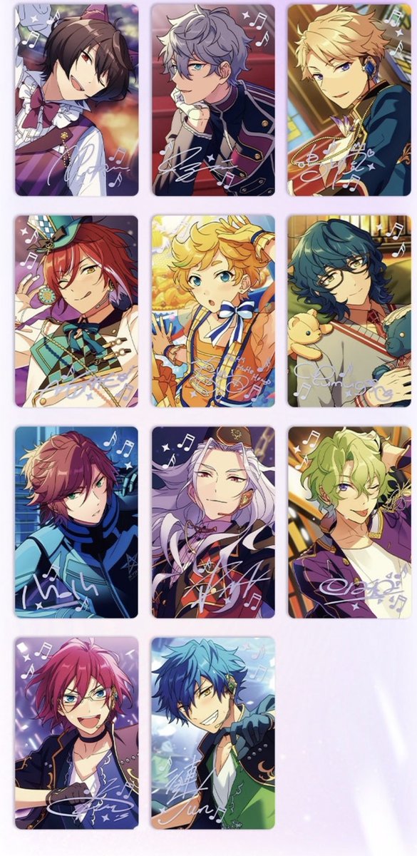 あんスタ 中国 星楽カード 全絵柄公開 サイズ:56*87mm 3月8日10時(中国